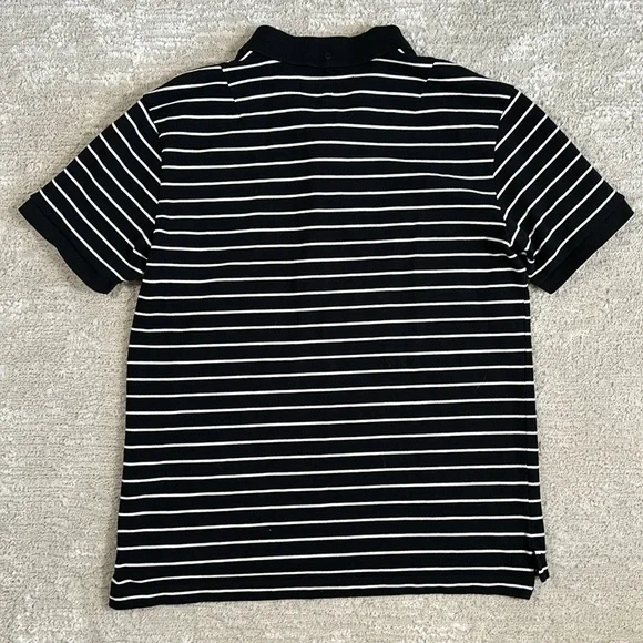 Rag Bone Stripe Cotton Pique Polo